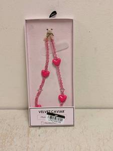 lot 124 image: NEW VELVET CAVIAR PHONE CHARM BRACELET