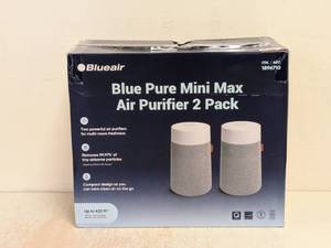 lot 196 image: BLUEAIR BLUE PURE MINI MAX AIR PURIFIER 2PK