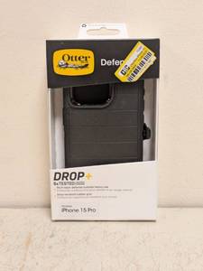 lot 113 image: NEW OTTER BOX DEFENDER PRO SERIES IPHONE 15 PRO CASE