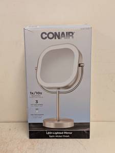 lot 186 image: CONAIR LED LIGHTED MIRROR