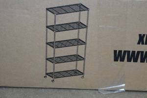 lot 83 image: Metal Rolling Shelf