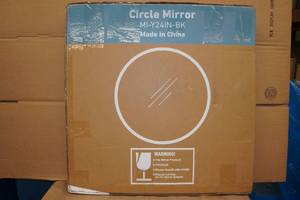 lot 93 image: 24 Circle Wall Mirror - Black