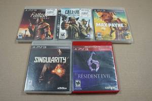 lot 141 image: 5 PlayStation 3 Games - Fallout, Max Payne, Singularity, Resident Evil