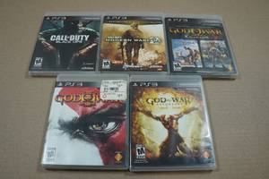 lot 142 image: 5 PlayStation 3 Games - God of War, Call of Duty