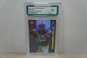 lot 160 image: 2000 Collectors Edge T3 Peyton Manning Football Card - AGS 9.5