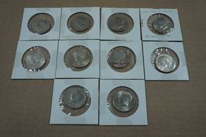 lot 175 image: Kennedy US Half Dollar Coins