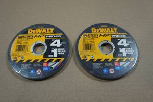 lot 193 image: 2 5-Packs of DeWalt 4.5 Grinder Wheels
