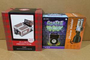 lot 264 image: Projector, Speaker and Motion Tracker Phone Holder