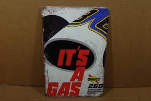 lot 274 image: Sunoco Gas Vintage Style Metal Sign