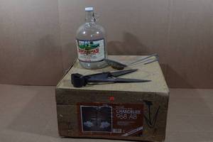 lot 280 image: Vintage Chandelier, Shears, Ice Scoop and Jug