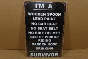 lot 285 image: Novelty Metal Sign - Im A�.