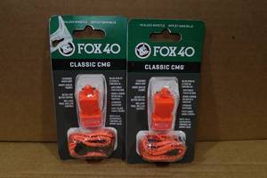 lot 288 image: 2 Fox 40 Classic CMG Whistles