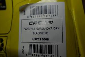 lot 334 image: Cressi Pano 4 & Supermova Dry Snorkel Combo