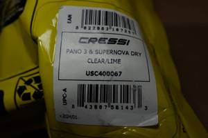 lot 335 image: Cressi Pano 3 & Supermova Dry Snorkel Combo