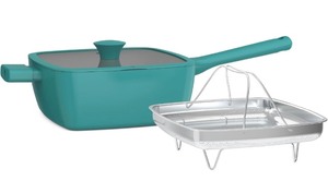 lot 75 image: Bella So Yummy 3-Piece Ceramic Non-Stick Square Pan Set