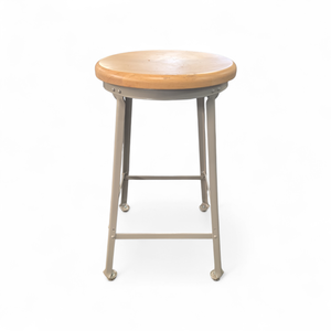 lot 62 image: Elements Wood and Metal Stool