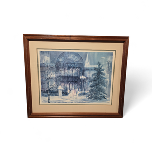 lot 161 image: Framed Art Riverplace Minneapolis Signed #51 of 70