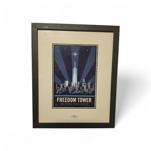lot 165 image: Framed Artwork  New York Freedom Tower