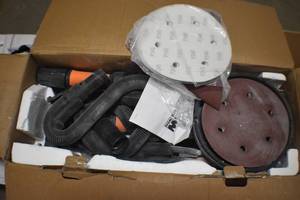 lot 30 image: WEN DW5084 5-Amp 2-in-1 Variable Speed Dual-Head Drywall Sander with 15-Foot Dust Hose