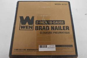 lot 31 image: WEN 61721 18-Gauge 38-Inch to 2-Inch Pneumatic Brad Nailer