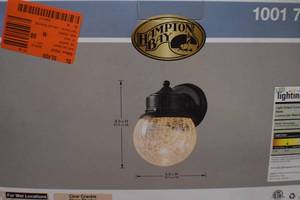 lot 75 image: 2 pack Exterior LED Wall Lantern