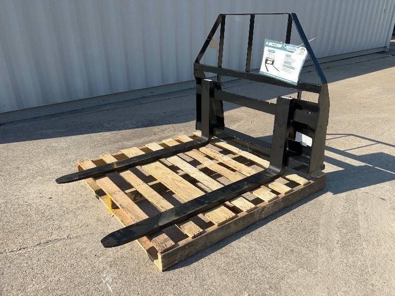 lot 4300 image: AGT Mower King Skid Steer Fork Attachment (SAII100)