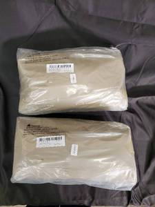 lot 53 image: Beige Fabric Panels (Lot of 2)