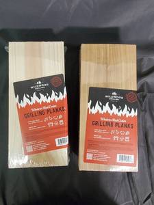 lot 76 image: Wildwood Grilling Western Red Cedar Grilling Planks - 2-Pack