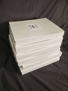 lot 77 image: Blue Summit Supplies 2-Pocket Laminated Paper Folder 3-Hole White 25 Pack BSS-10320-25PK