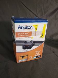 lot 86 image: Aqueon SmartClean Internal Filter for 0-5 Gallons with EcoRenew Cartridges & Accessories