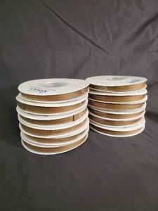 lot 106 image: Ribbi Double Faced Khaki Velvet Ribbon 38 Inch - 10-Yard Spools - New - Made in China