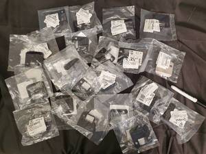 lot 133 image: Stone Harbor Hardware X004GNY711 Round Corner Extended Lip Strike Plate - Satin Nickel - 2-14 x 1-12 in