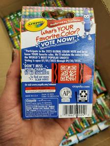 lot 159 image: Crayola Color Vote 2025 Global Color Vote Box
