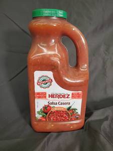 lot 183 image: Herdez Salsa Casera Medium Authentic Mexican Salsa in Jug