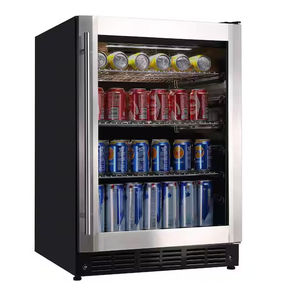 lot 9 image: Vissani 23.4 in. 50 Bottle, 154 Can, Wine and Beverage Cooler with Stainless Steel Door Model # HVBC58ST