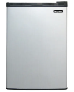 lot 49 image: Magic Chef Mini Fridge, 2.6 Cu Ft, Stainless Steel Model HMAR265SE (Minor Transit Damage)