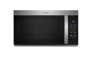 lot 68 image: Whirlpool 30 in. 1.7 cu. ft. Over-the-Range Microwave in Stainless Steel Finish with Express Cooking Buttons Model # WMMS3130RS (Missing Gate & Mounting plate For Installation)