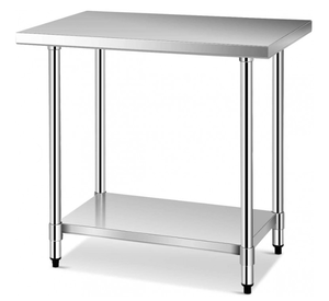 lot 74 image: Costway 24 x 36 Inch Stainless Steel Commercial Kitchen Food Prep Table