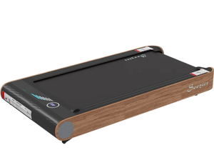 lot 80 image: Soozier Under Desk Treadmill, 2.5HP Portable Walking Pad with Bluetooth Speaker, Wheels, Remote Control, LED Display, 265 lbs. Weight Capacity, for Home Gym Office, Wood Look