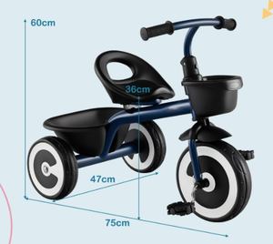 lot 215 image: Costway 3-Wheel Toddler Bike with Heavy-Duty Carbon Steel Frame Boys & Girls 1.5-5 Years Old