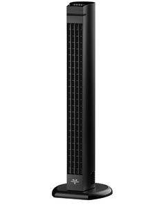 lot 94 image: Vornado 4T Oscillating Tower Fan with Remote Control, 40 Tall, Black