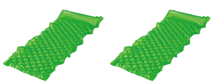 lot 145 image: LOT OF 2 Bluescape Green Neon Comfort Inflatable Water Mat, Pool Float, Age 14 & up, Unisex 3ft 9in Long