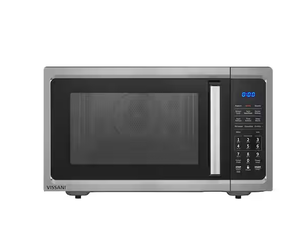 lot 227 image: Vissani 1.5 cu. ft. Countertop Convection Microwave in Fingerprint Resistant Stainless Steel with Air Fryer and Sensor cooking Model # EC042A2KJCL