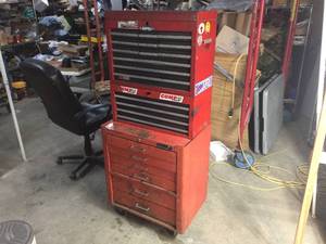lot 322 image: 3 Pc - 22 Drawer - Rolling Tool Cabinet - Good