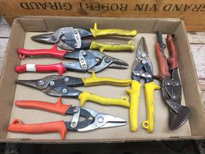lot 352 image: (6) Wiss - Ridgid - Sears Metal Snips