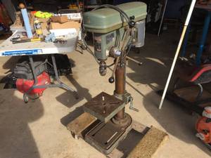 lot 129 image: BLACKHAWK DP-514 Drill Press 12 with ALBRECHT - German 132 - 12 Chuck