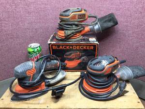 lot 136 image: 3 BLACK  DECKER Sanders - 5 Random Orbit  Mouse