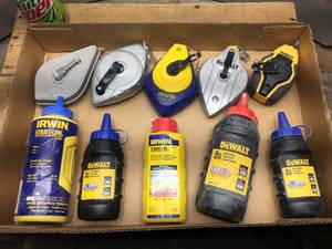 lot 137 image: DEWALT  IRWIN - Chalklines and Chalk