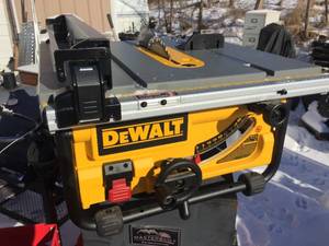 lot 114 image: DEWALT DW745 10 Electric Table Saw