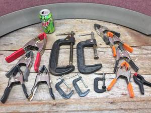 lot 195 image: Group C-Clamps  Spring Clamps